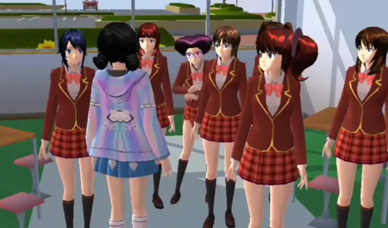 樱花高校少女模拟器不同：