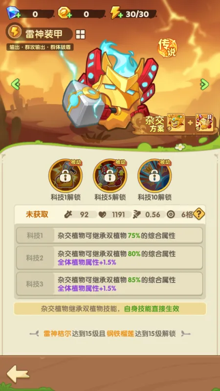 保卫向日葵游戏杂交植物攻略