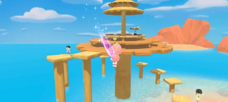 小恐龙派对游戏滑翔伞怎么使用