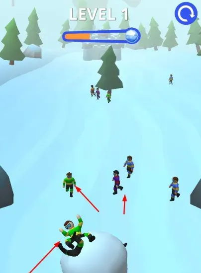 雪地冲刺竞速游戏怎么玩