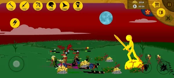 火柴人战争遗产3剑镰合空版竞技场攻略：