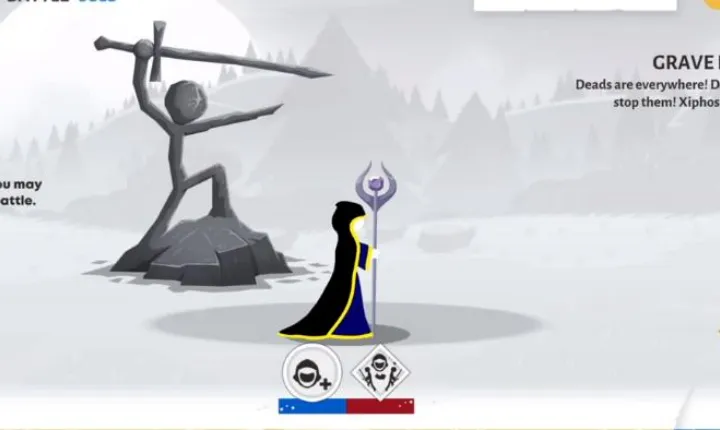 火柴人战争遗产3剑镰合空版亮点：