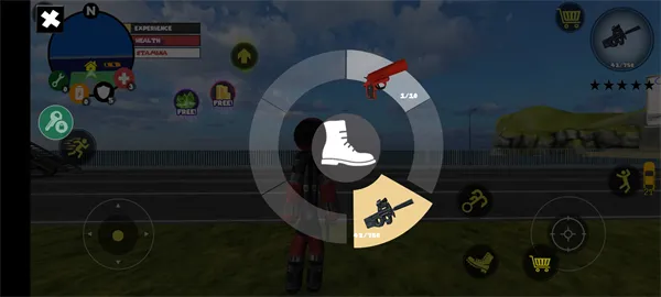 火柴人绳索英雄破解版：金币自由获取全流程图解