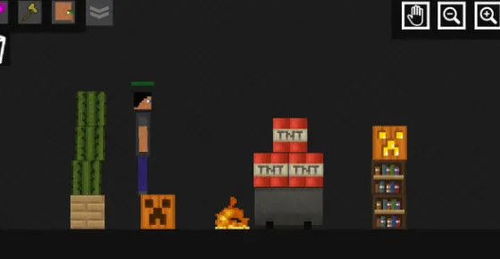 棍状盒子布娃娃游乐场游戏内容：