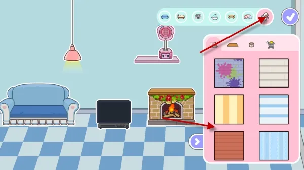 米加小镇世界游戏怎们装修房子