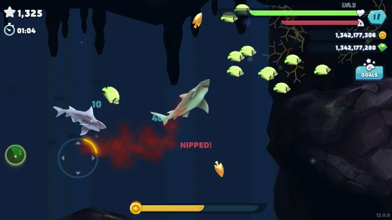 饥饿鲨进化内置菜单版新手玩法