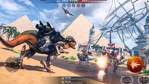 侏罗纪怪兽世界恐龙战争无限钻石金币最新版本特色：