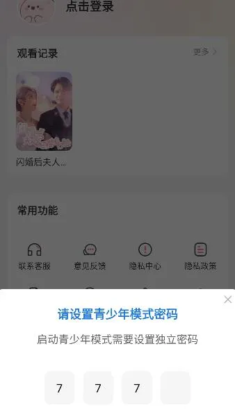 番柿免费漫剧无广告版怎么开启青少年模式