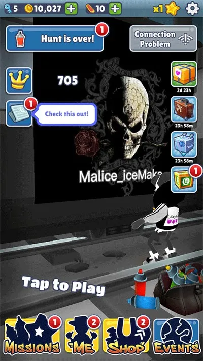 地铁跑酷果茶金币定制版截图4