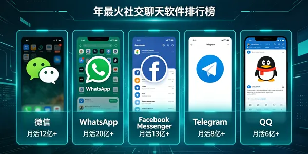 最火的社交聊天软件排行榜