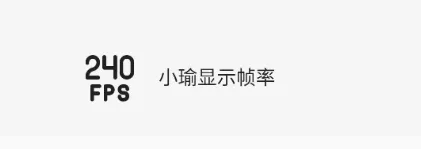 小瑜显示帧率