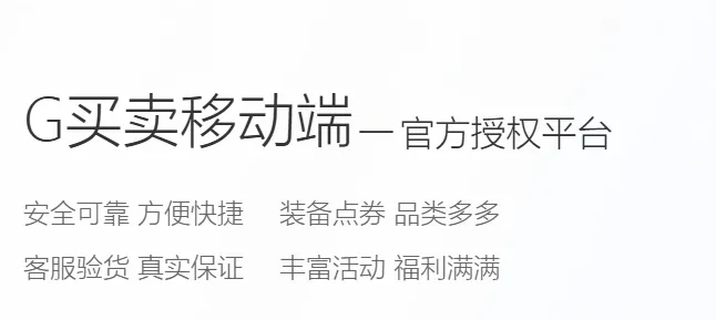 盛大g买卖主要功能