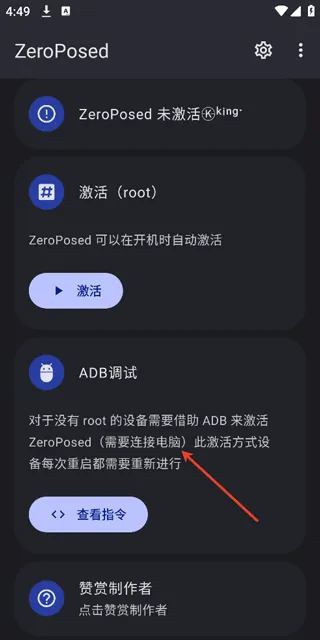 ZeroPosed激活使用
