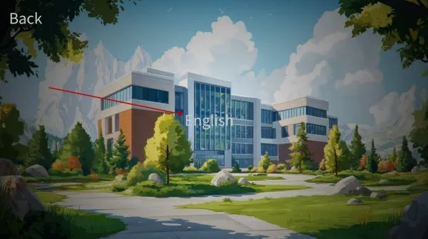 自然选择大学怎么设置中文