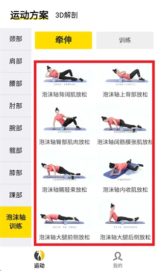 第三人体app泡沫轴训练学习指南：