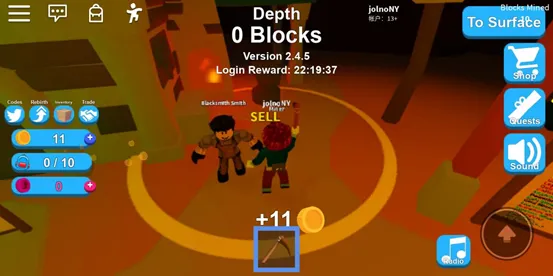 Roblox手机版模拟矿工攻略 Roblox手机版模拟矿工攻略