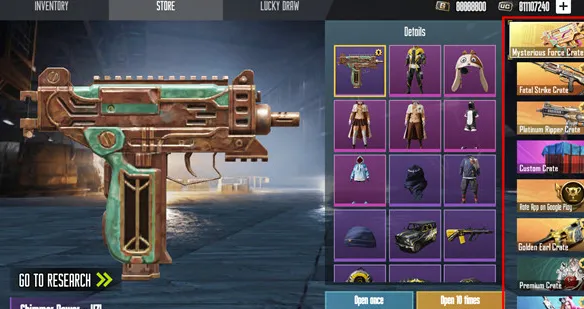 Case Simulator for PUBGM