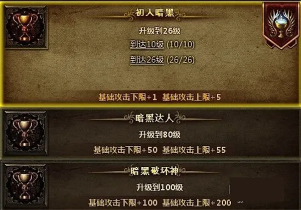 成就系统介绍