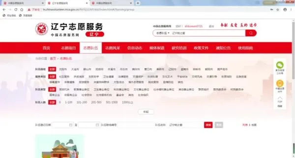 志愿辽宁app怎么加入团队 志愿辽宁app怎么加入团队