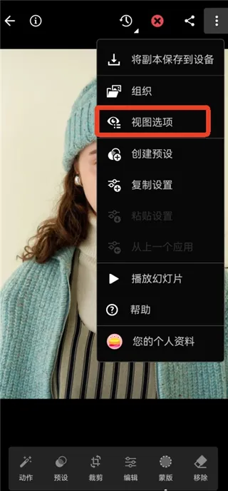 Lightroom安卓手机版怎么看直方图