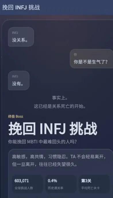 挽回INFJ挑战 挽回INFJ挑战