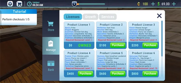 餐厅模拟器