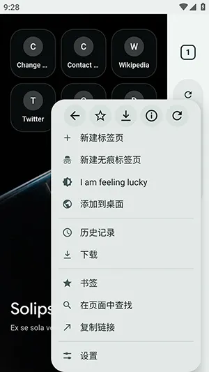 Solipsism浏览器手机如何切换搜索引擎