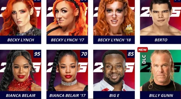 WWE2K25可选人物一览:群星璀璨,阵容空前 WWE2K25可选人物一览:群星璀璨,阵容空前