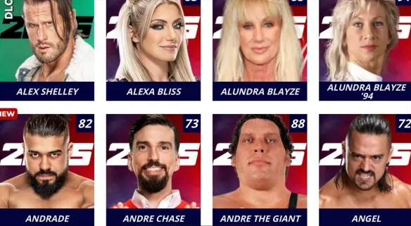 WWE2K25可选人物一览:群星璀璨,阵容空前 WWE2K25可选人物一览:群星璀璨,阵容空前