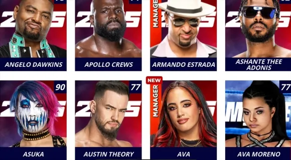 WWE2K25可选人物一览:群星璀璨,阵容空前 WWE2K25可选人物一览:群星璀璨,阵容空前