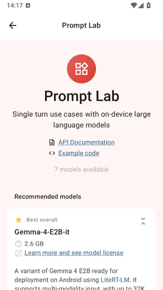 Google AI Edge Gallery