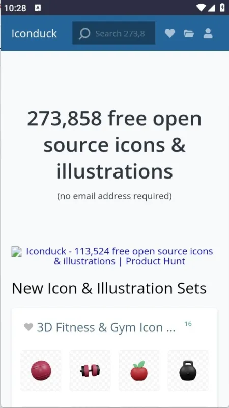 Iconduck图标库app如何设置图标?