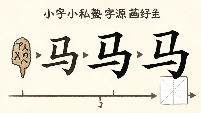 一张展示汉字小私塾字源动画功能的图片,画面主体是一个