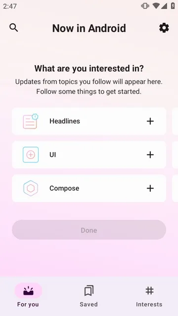 Now in Android使用说明 Now in Android使用说明