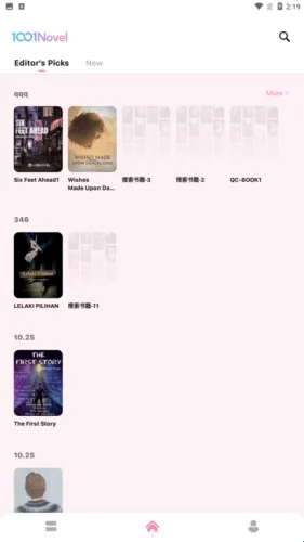 1001Novel小说软件功能