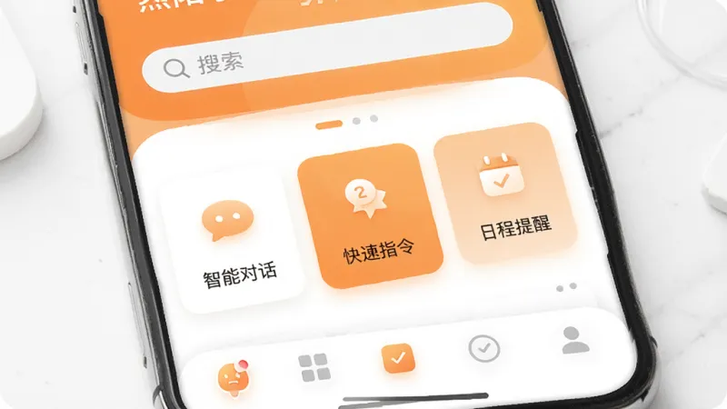 手机屏幕中央显示