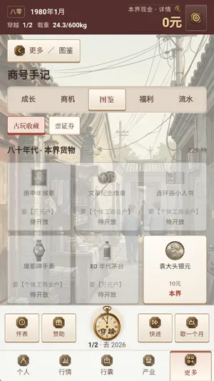双穿回到八零当倒爷怎么查看图鉴3