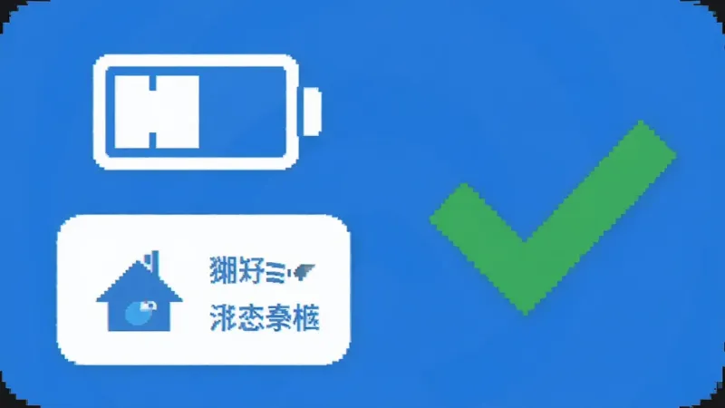 一张展示平行WiFi软件在手机后台运行时的资源占用示意图,画面中有电量图标和流量节省图标,旁边有绿色对勾表示运行良好,风格简洁直观,蓝白配色,画质清晰,无多余元素