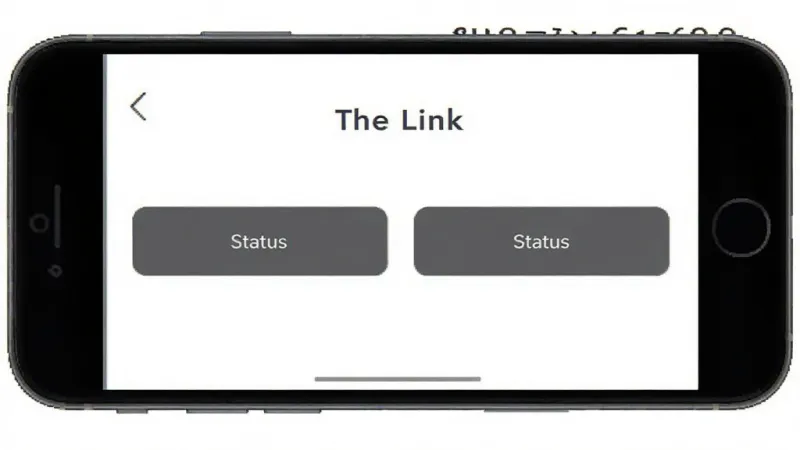 一张手机应用界面截图,展示“The Link”应用内部没有任何广告横幅和弹窗,界面纯净,只有功能按钮和状态显示,背景为纯白色,文字为深灰色,整体风格极简,画质清晰,无多余装饰元素