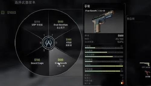 csgo各类手枪的伤害测试数据4