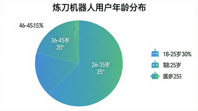 一张炼刀机器人新手教程界面的图片,画面中一个卡通风格的铁匠NPC正在指导玩家操作,旁边有箭头指向熔炉、铁砧和淬火池,界面底部有
