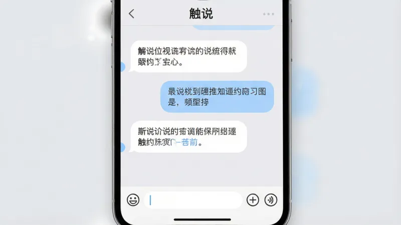 一张手机应用聊天窗口的特写图片,画面展示