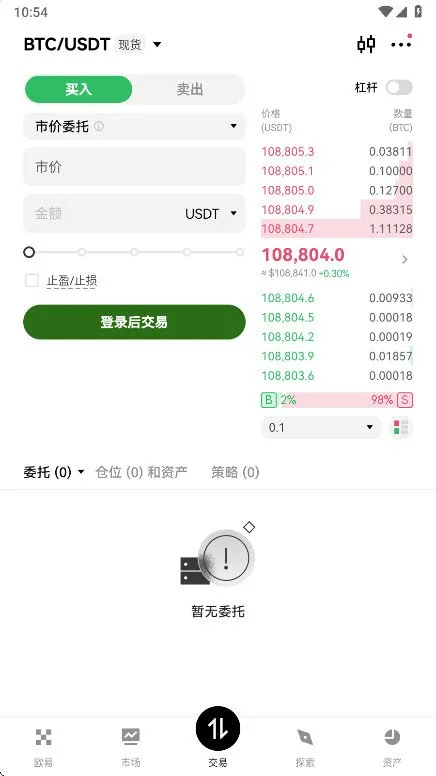 ou一交易所截图4