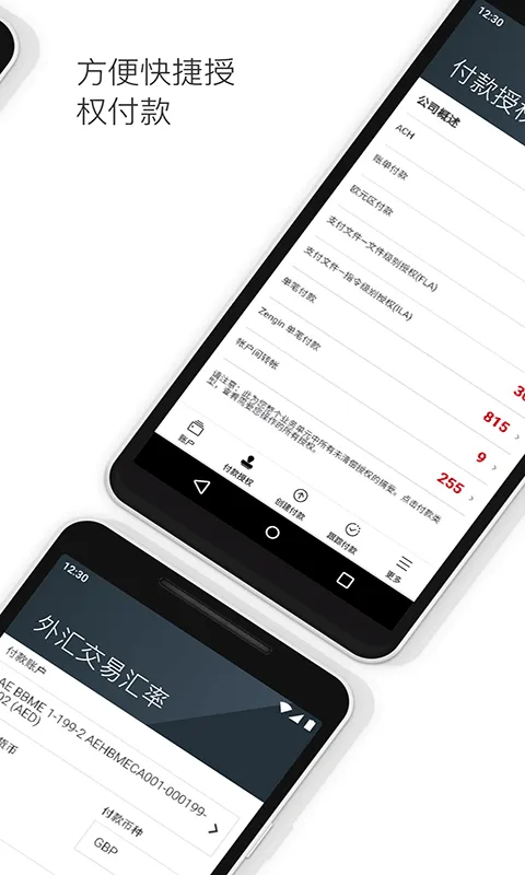 HSBCnet 安卓版 登录界面 操作截图