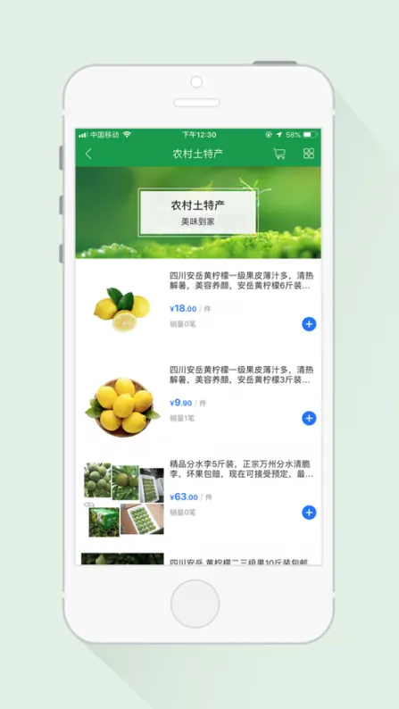 菜篮子 安卓版 界面