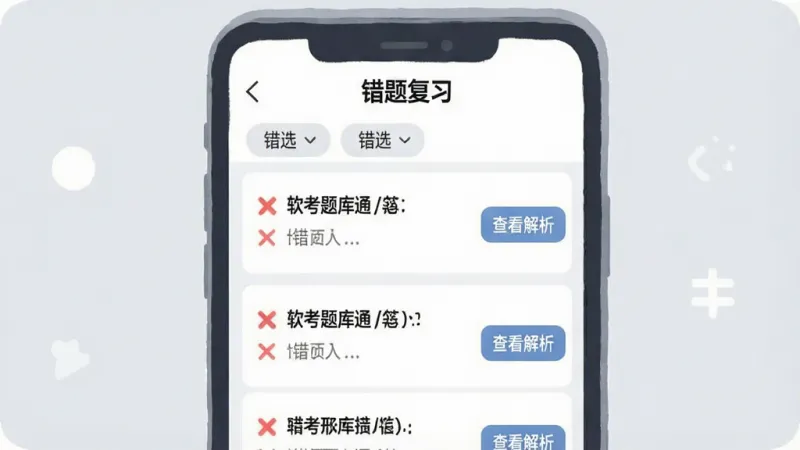 一张手机界面截图风格插画,画面中一部手机屏幕显示