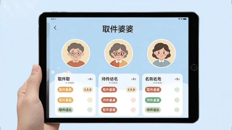 平板电脑屏幕展示