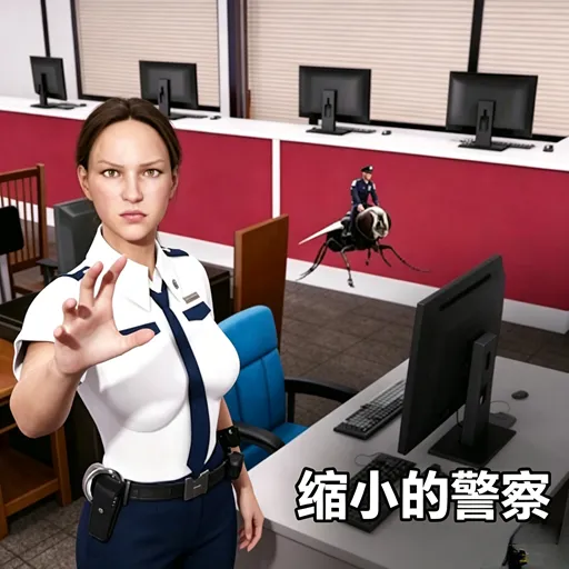 缩小的警察