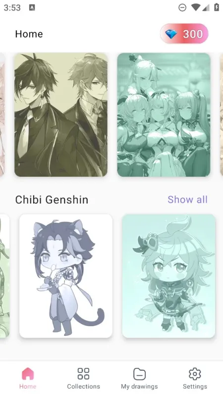 原神上色工具app官方版Coloring by Genshin Impact截图3