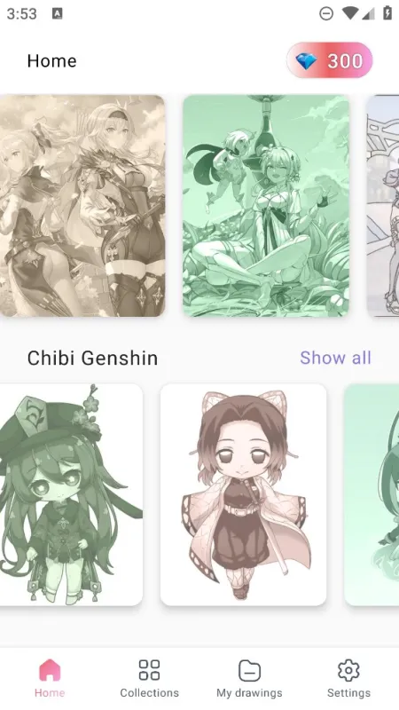 原神上色工具app官方版Coloring by Genshin Impact截图4